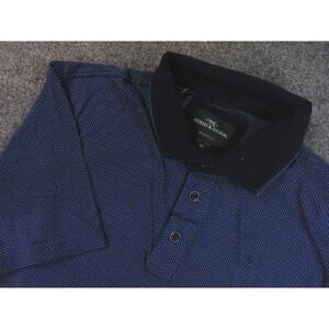 Rodd & Gunn Shirt Mens XL Sports Fit Navy Blue Micro Dot Print Polo